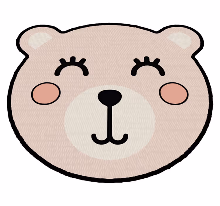 Alfombra vinílica infantil oso de dibujo - TenVinilo