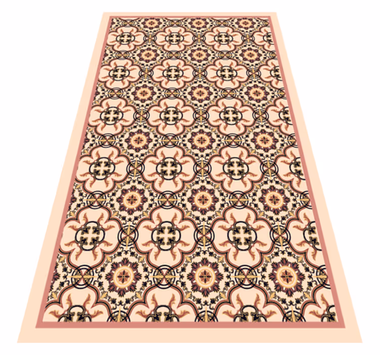 Alfombras de vinilo de azulejos Patrón de azulejos vintage - TenVinilo