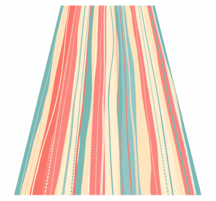 Alfombra vinílica rayas Multicolor rayado - TenVinilo