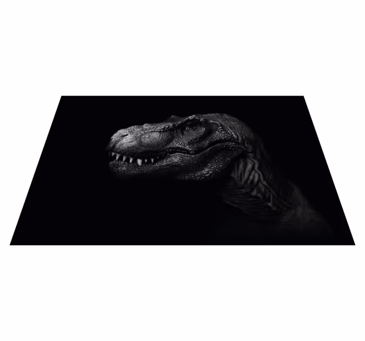 Aflombra vinílica animales retrato de tiranosaurio - TenVinilo