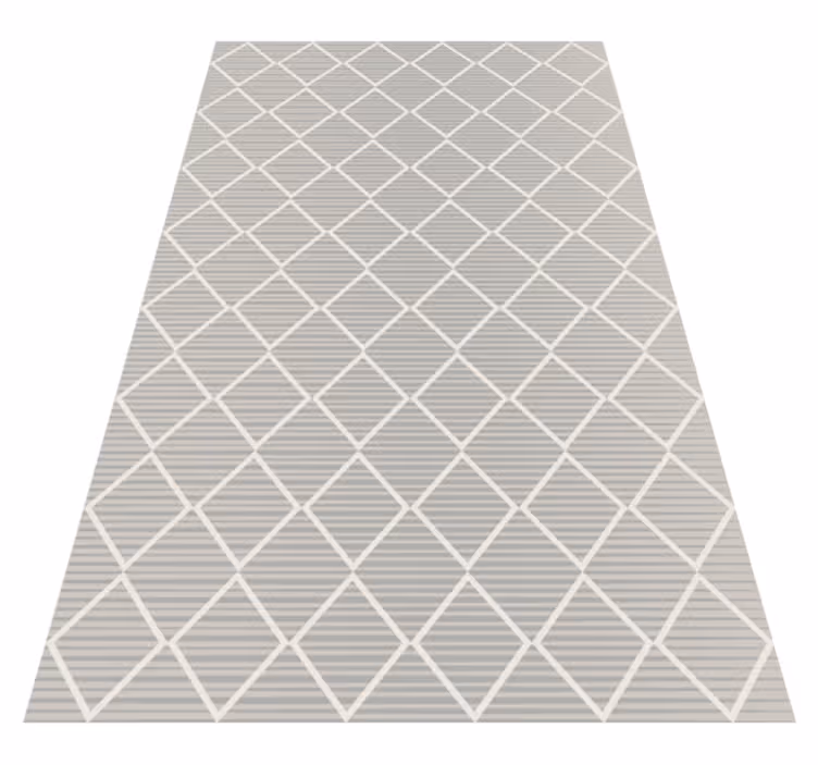Alfombra vinílica salón superficie con patrón de diamante - TenVinilo