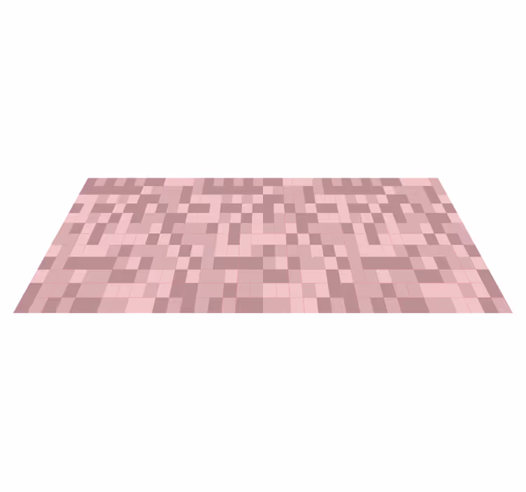 Alfombra vinílica moderna vidriera rosa - TenVinilo