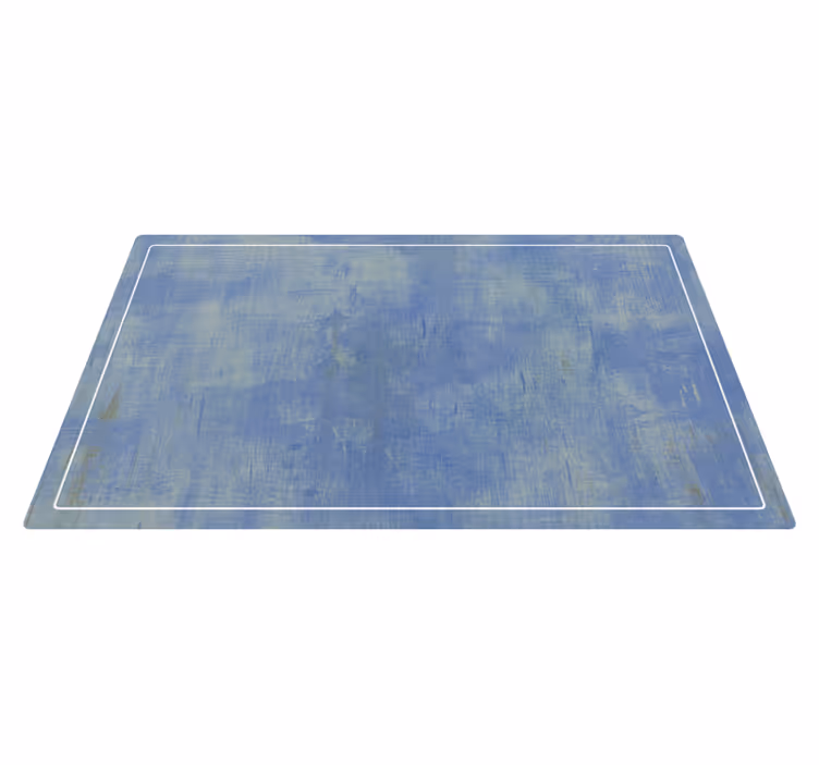 Alfombra vinílica imitación superficie con textura azul - TenVinilo