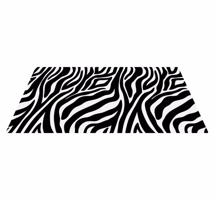 Alfombra vinílica animal print Estampado de cebra - TenVinilo
