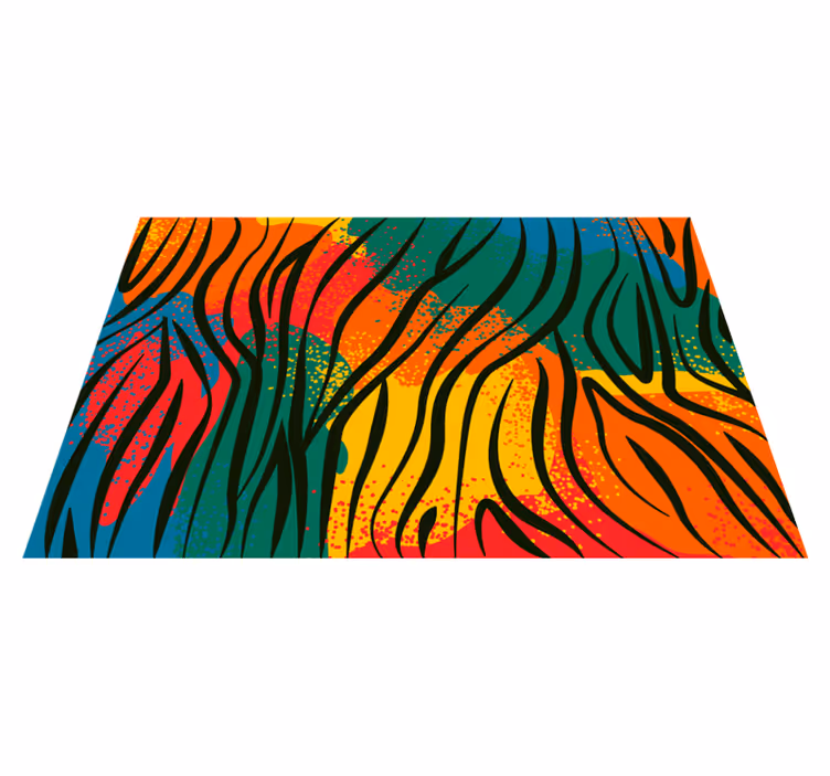 Alfombra vinílica naturaleza estilo de naturaleza colorida - TenVinilo