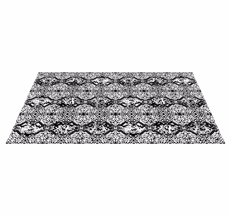 Alfombra vinílica animal print monocromo agrietado - TenVinilo