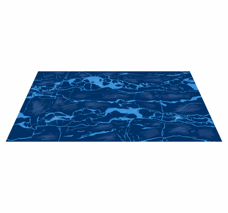 Alfombras vinílicas modernas Mármol azul - TenVinilo
