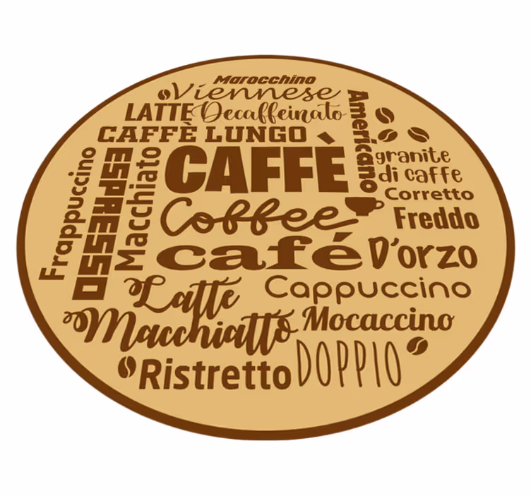Alfombra vinílica con frase centro de mesa de café - TenVinilo