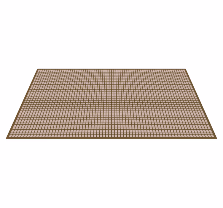 Alfombra de vinilo geométrica Cuadrados beige - TenVinilo