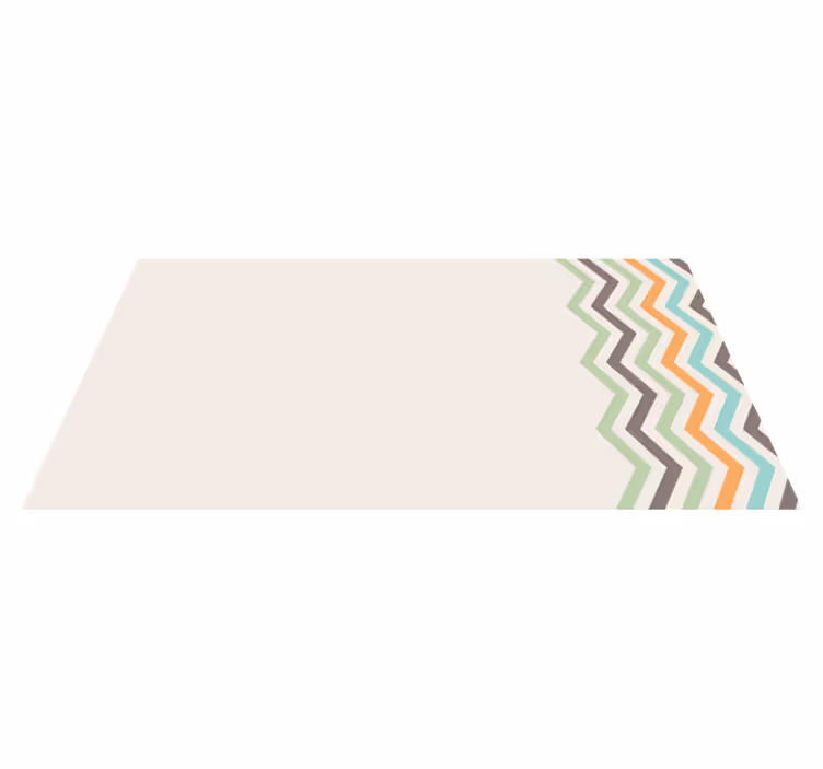 Alfombra vinílica rayas estilo de patrón chevron - TenVinilo