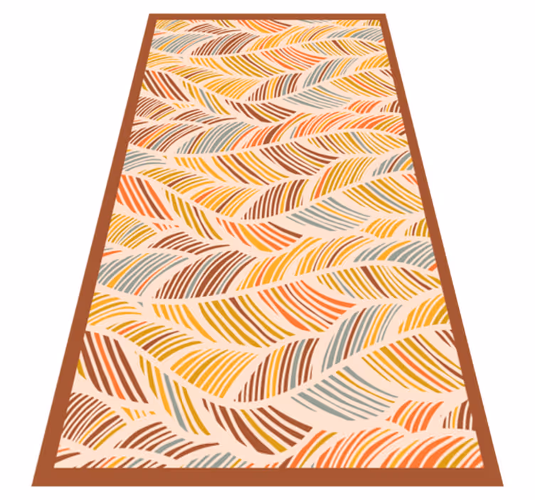 Alfombra vinílica naturaleza tonos tierra ondulados - TenVinilo