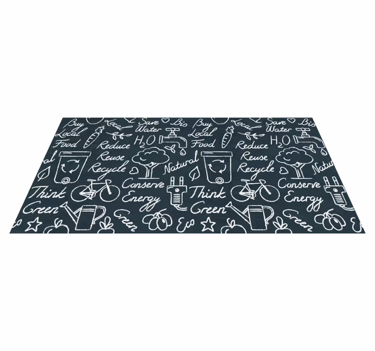 Alfombra vinilo cocina pizarra conceptos cocina - TenVinilo