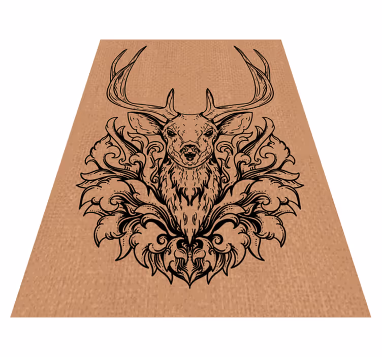 Aflombra vinílica animales diseño elegante de ciervo - TenVinilo