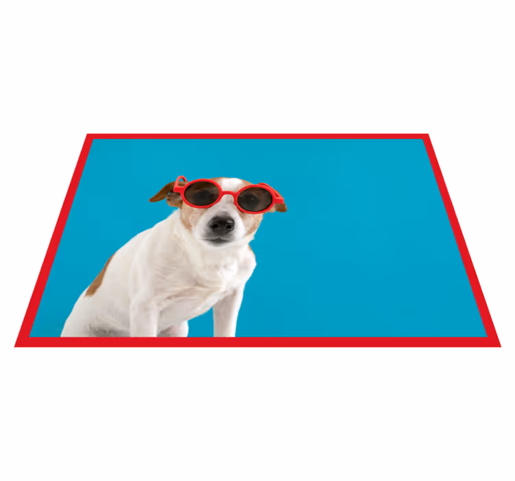 Aflombra vinílica animales retrato elegante de perro - TenVinilo