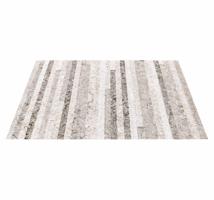 Alfombra vinílica imitación madera rayas grises texturizadas - TenVinilo