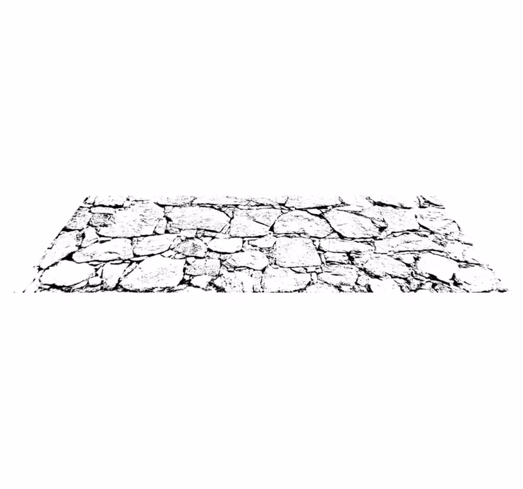 Alfombra vinílica textura piedra Hormigón roto - TenVinilo