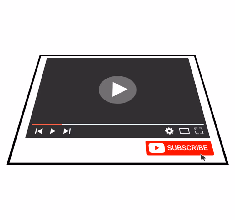 Alfombra vinílica botón suscripción youtube - TenVinilo