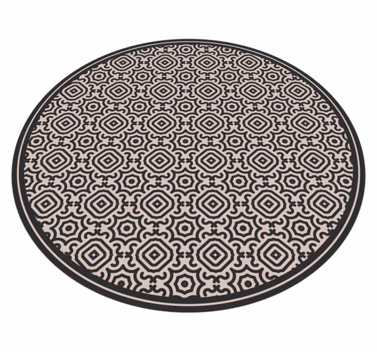Alfombra hidráulica vinílica diseño étnico - TenVinilo