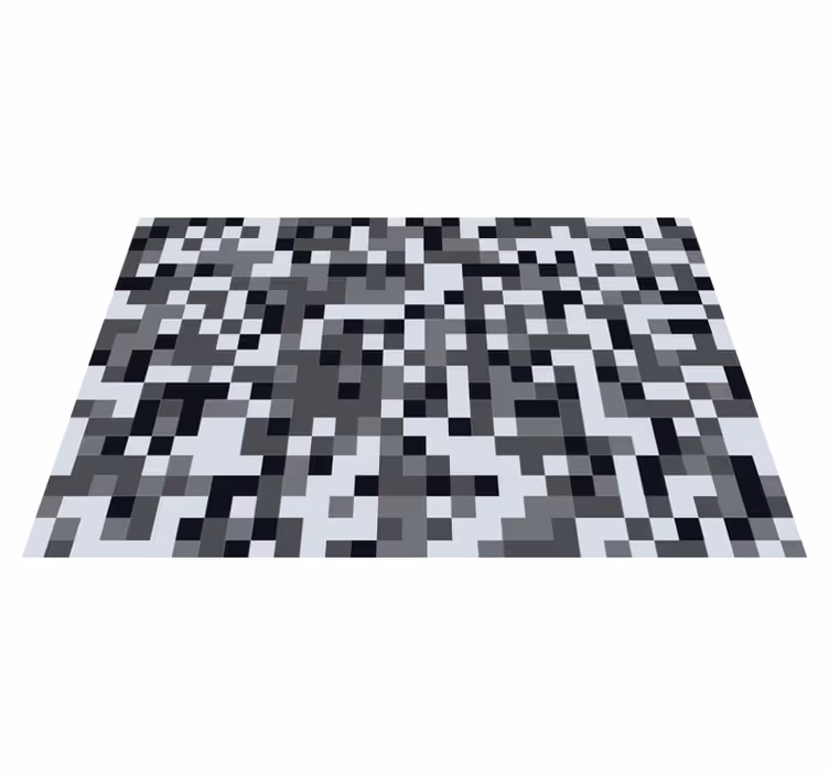 Alfombra vinílica mosaico cuadrados grises - TenVinilo