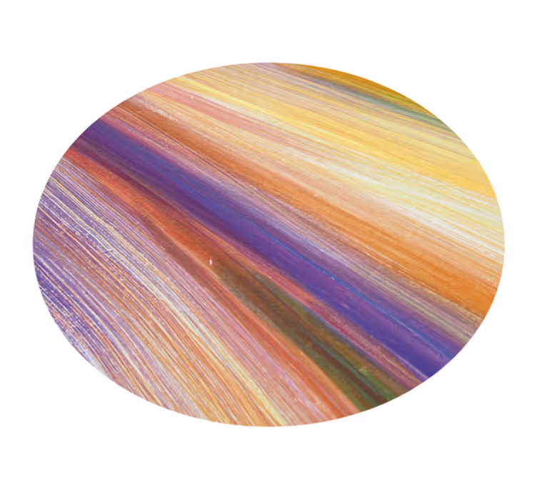 Alfombra vinílica imitación pinceladas coloridas - TenVinilo