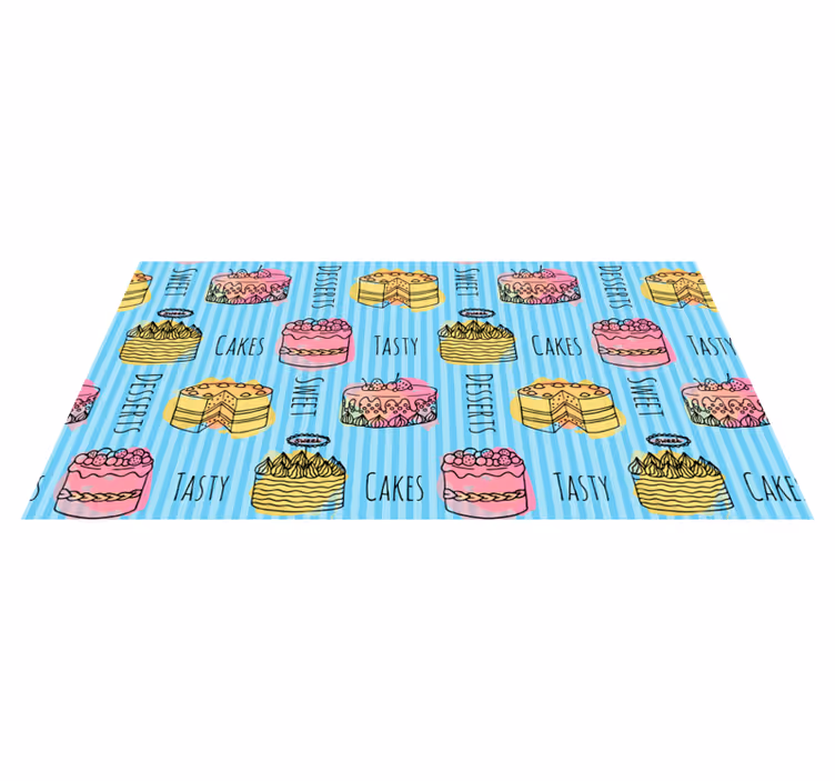 Alfombras vinílicas modernas Pasteles sabrosos - TenVinilo
