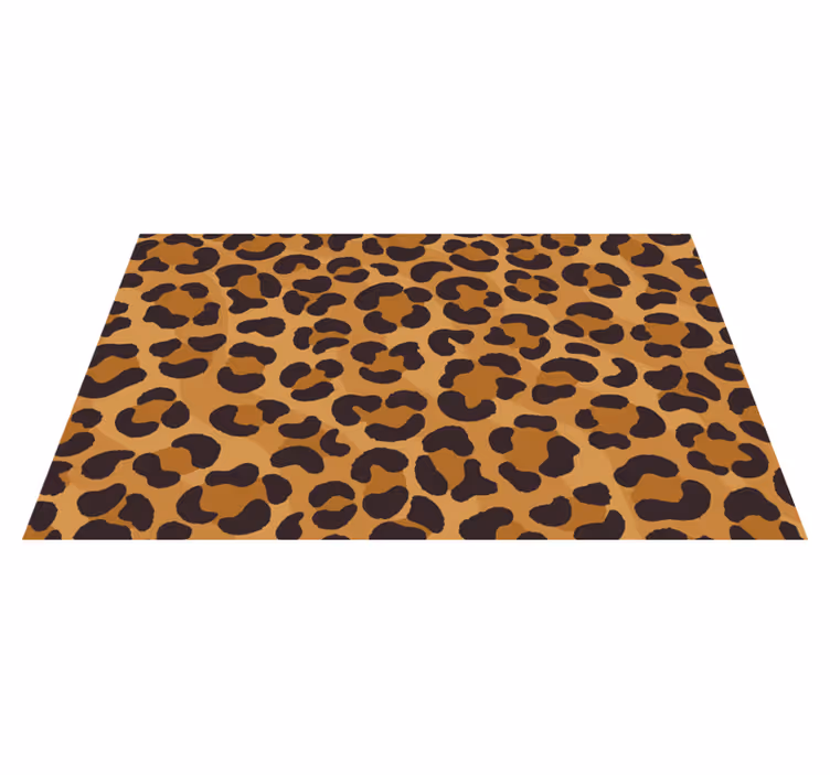 Alfombra vinílica animal print de jaguar - TenVinilo