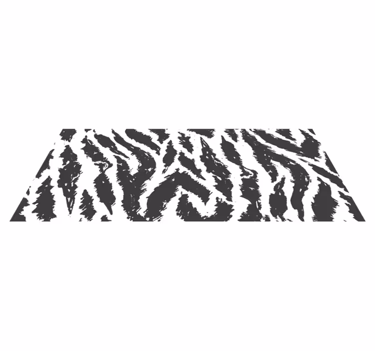 Alfombra vinílica animal print concepto de rayas de cebra - TenVinilo
