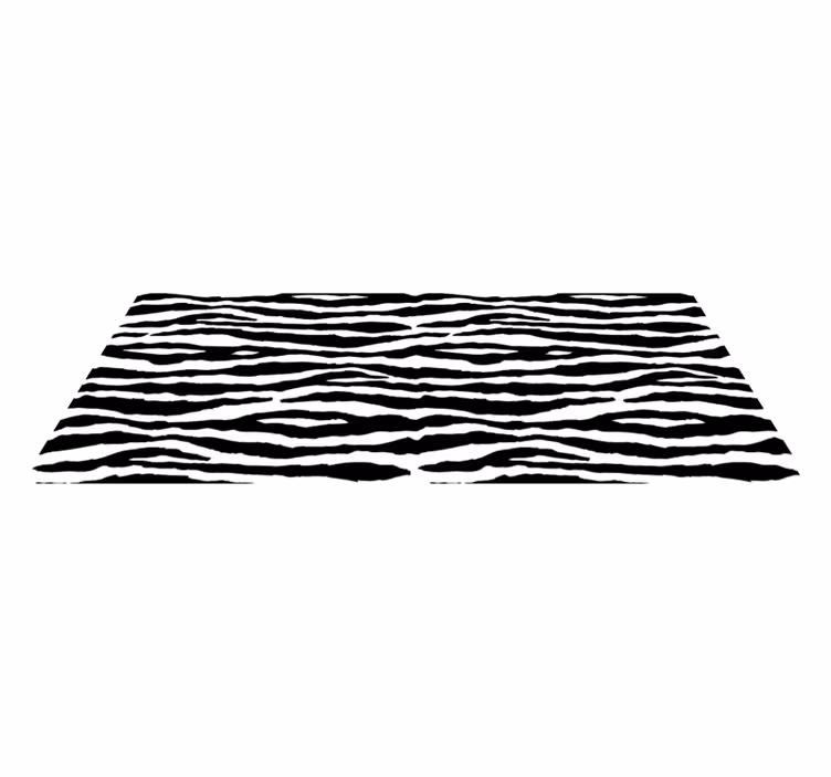 Alfombra vinílica animal print rayas de cebra - TenVinilo