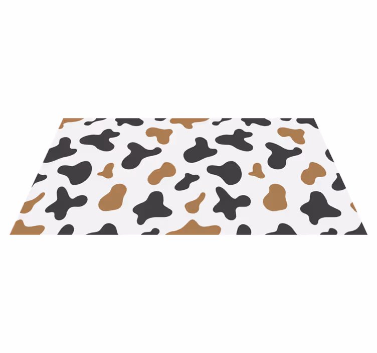 Alfombra vinílica animal print piel de vaca - TenVinilo