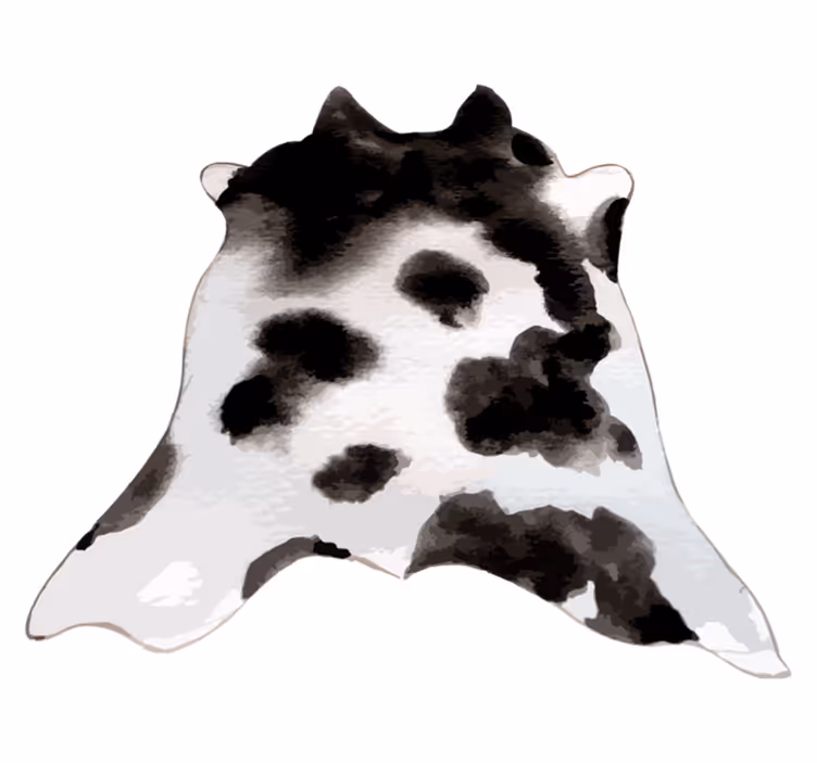 Alfombra vinílica animal print idea de piel de vaca - TenVinilo
