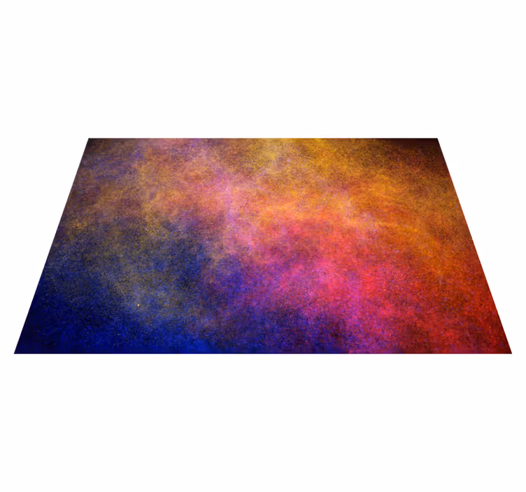 Alfombra vinílica imitación explosión de colores vivos - TenVinilo