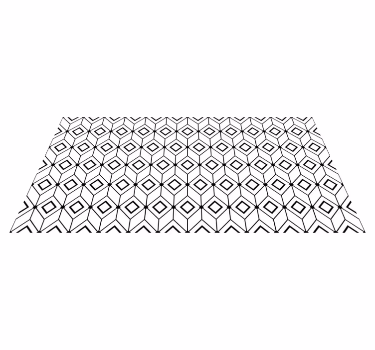 Alfombras vinilo hidráulica mosaico geométrico  - TenVinilo