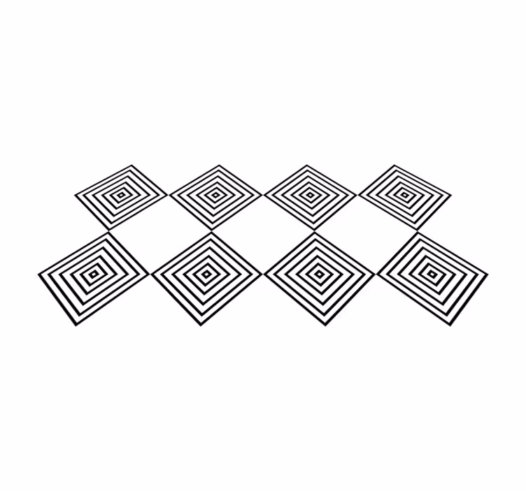 Alfombras vinílicas de cuadrados minimalistas - TenVinilo