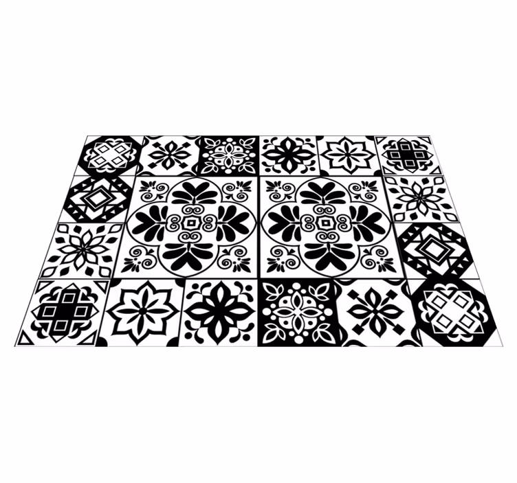 Alfombras vinílica azulejos mandalas clásicos - TenVinilo