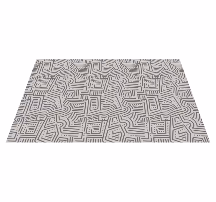 Alfombra vinílica nórdica Estilo nórdico abstracto gris - TenVinilo