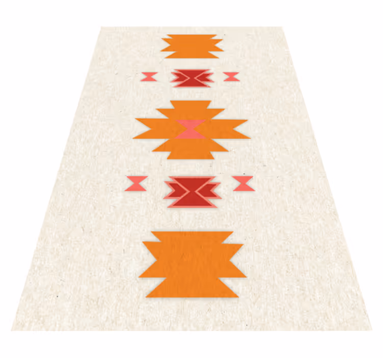 Alfombra vinílica nórdica formas minimalistas - TenVinilo