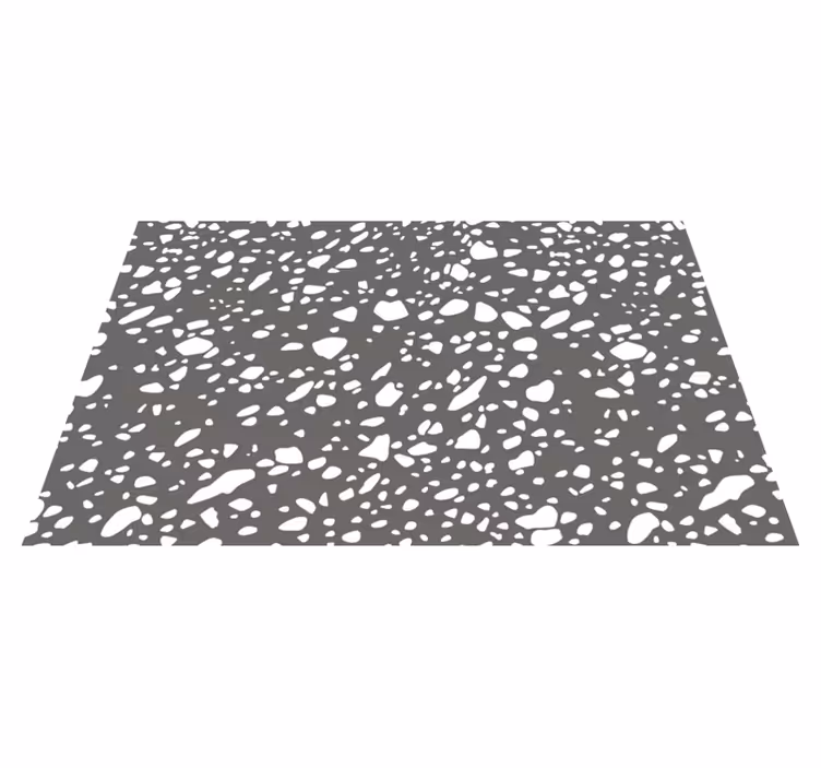 Alfombra vinílica baño patrón similar a una piedra - TenVinilo