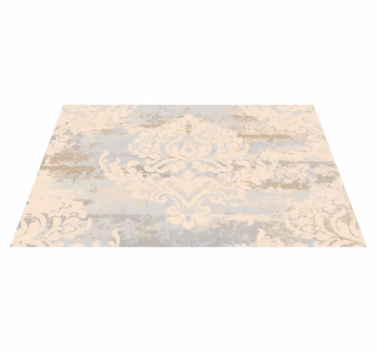 Alfombra vinílica comedor damasco sofisticado - TenVinilo