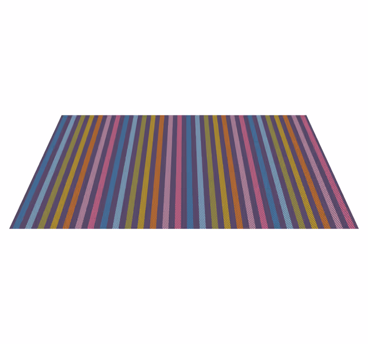 Alfombra vinílica rayas Arcoiris rayado - TenVinilo