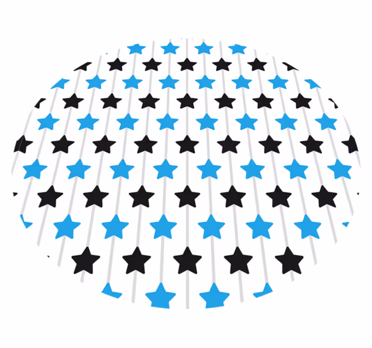 Alfombra vinílica estrellas tonos azules intensos - TenVinilo