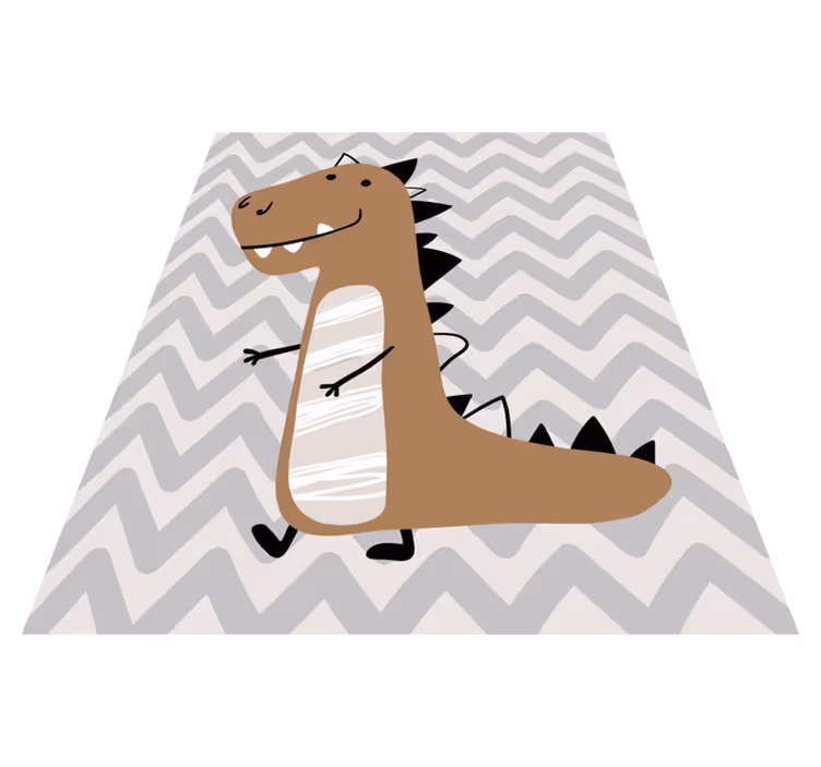 Aflombra vinílica animales Dinosaurio con dientes - TenVinilo