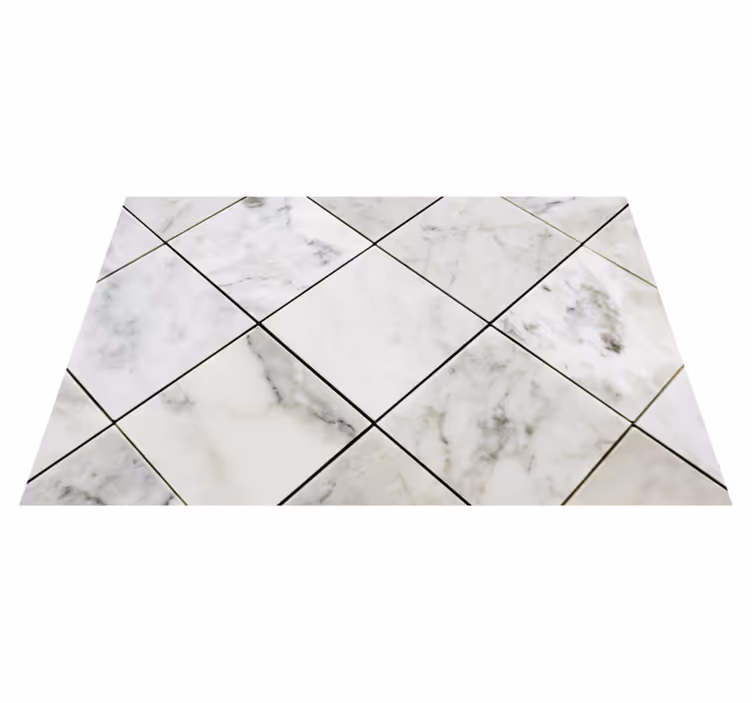 Alfombra vinílica imitación mármol elegante motivo gris - TenVinilo