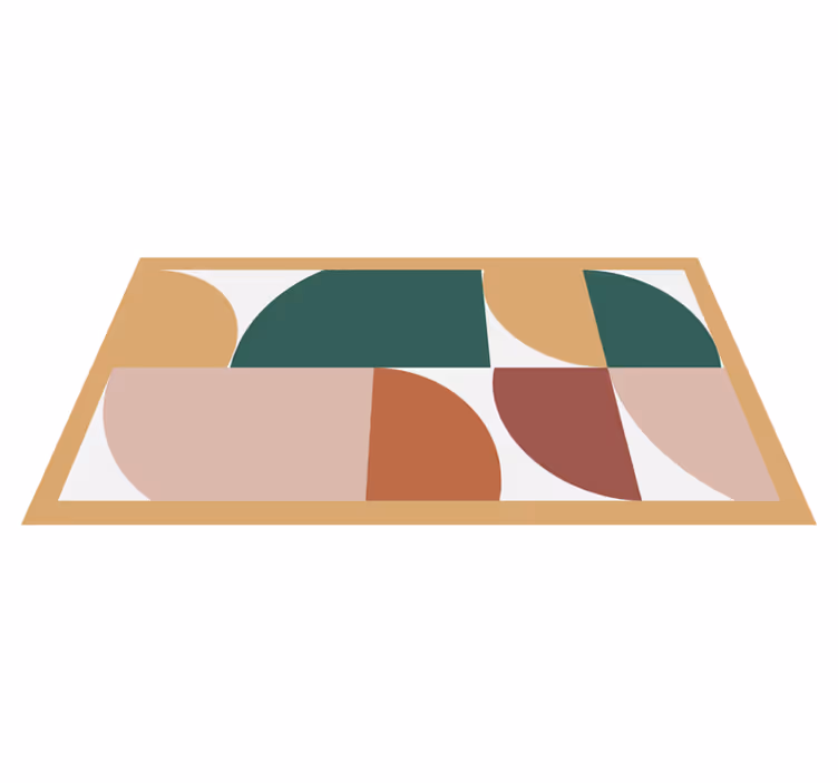 Alfombra de vinilo geométrica Arte de patrón abstracto - TenVinilo