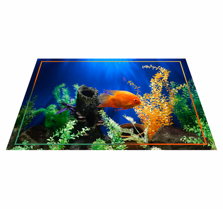 Alfombra vinílica naturaleza vibración submarina - TenVinilo