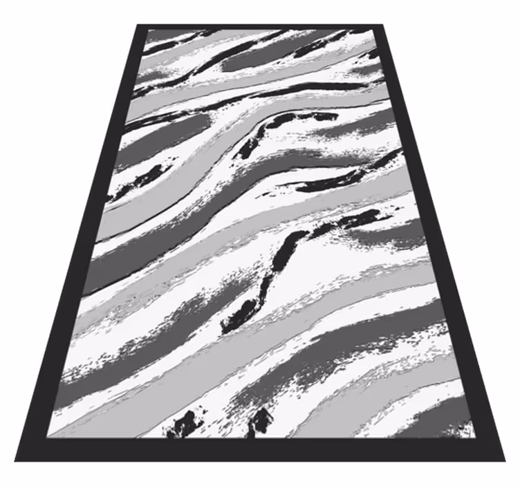 Alfombra vinílica animal print rayas de cebra elegantes - TenVinilo