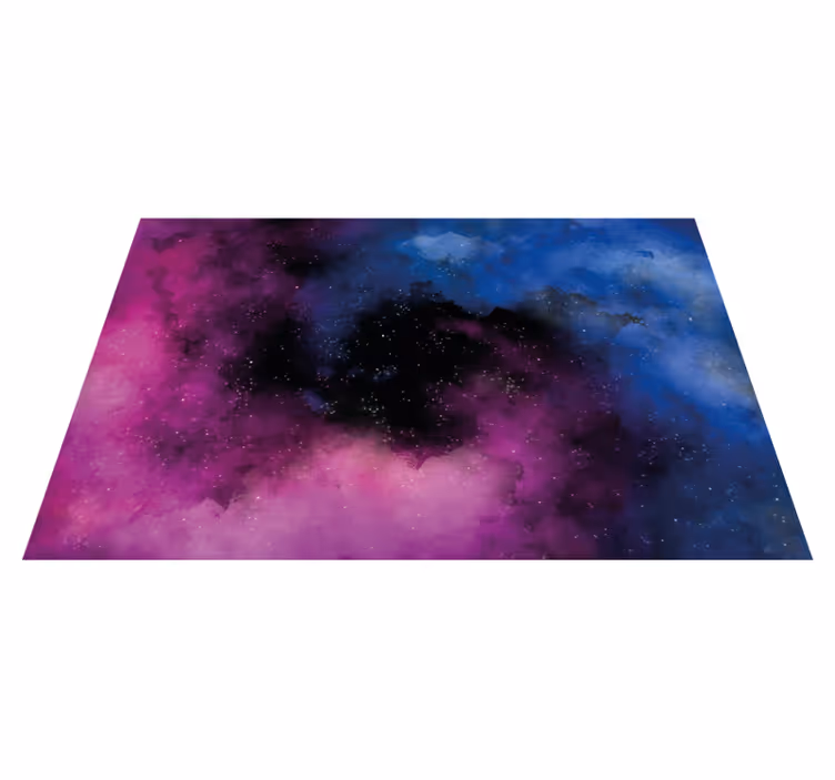 Alfombra vinílica estrellas cielo nocturno cósmico - TenVinilo