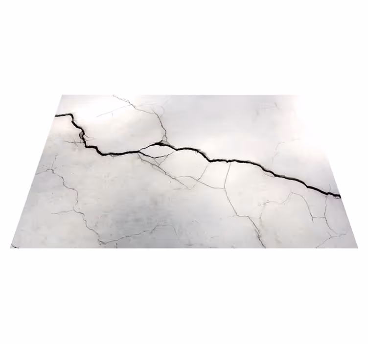 Alfombra vinílica imitación mármol blanco arrugado - TenVinilo