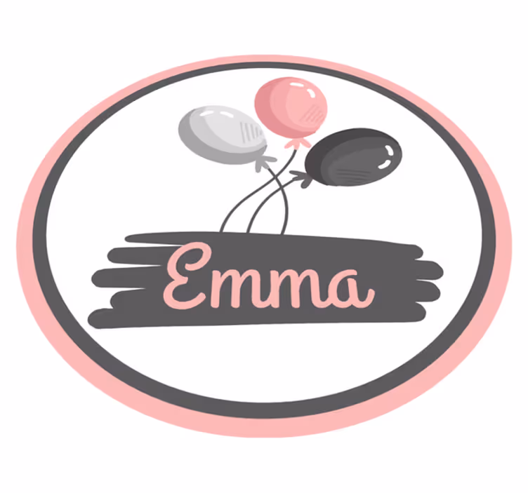 Alfombra vinílica personalizable tema de globo personalizado - TenVinilo