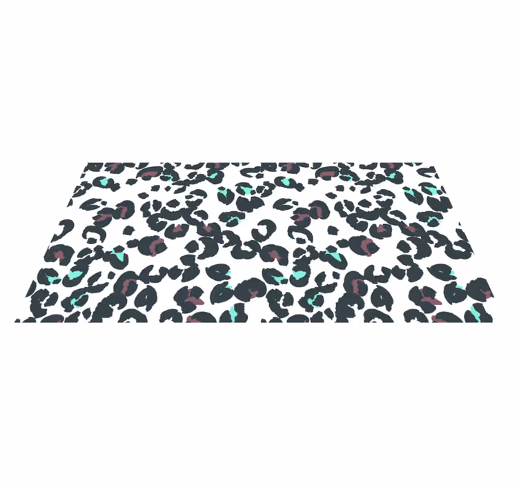 Alfombra vinílica animal print estilo leopardo - TenVinilo