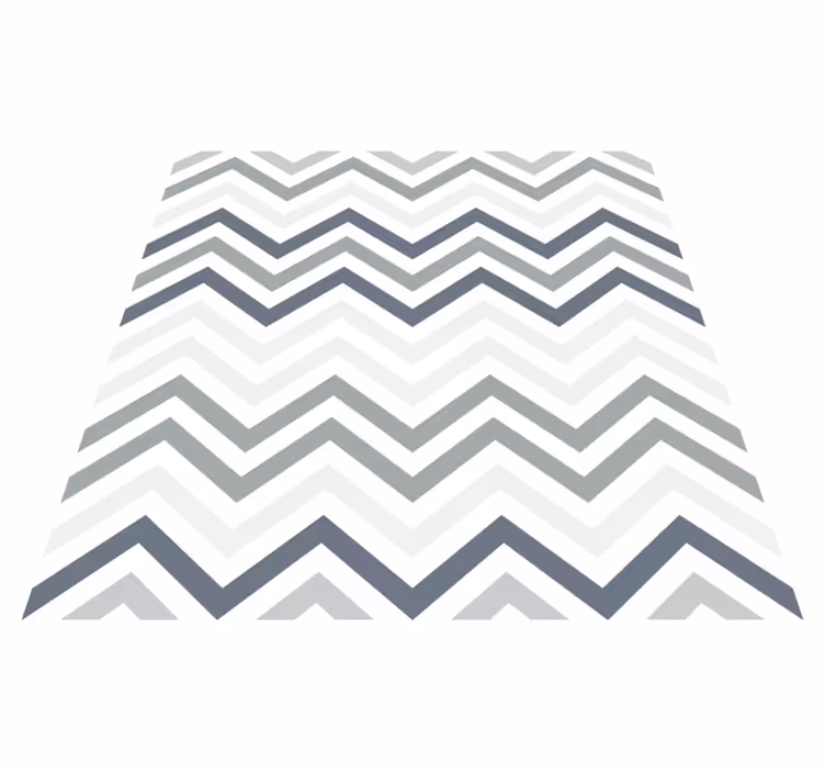 Alfombra vinílica geométrica elegante motivo de chevron - TenVinilo